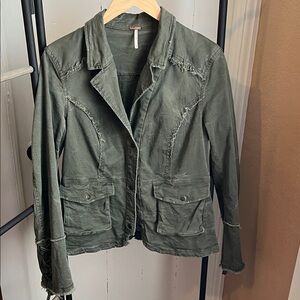 Free People Women’s Army Green Utility Jacket